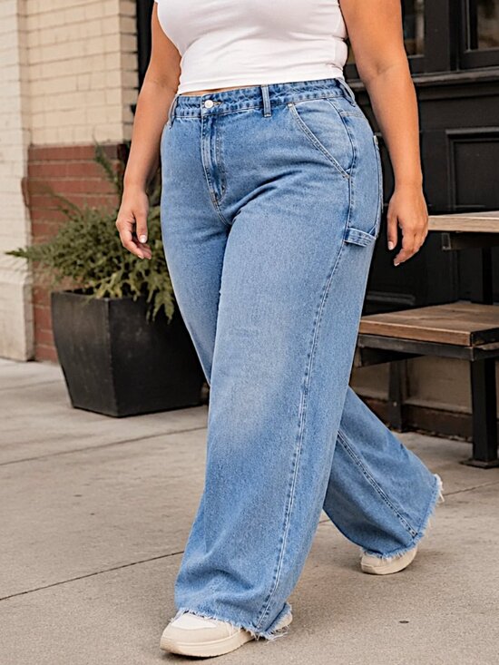 Good American Denim - Good American Good ’90s Carpenter Baggy Jeans Size 16 - Run bigger - EUC